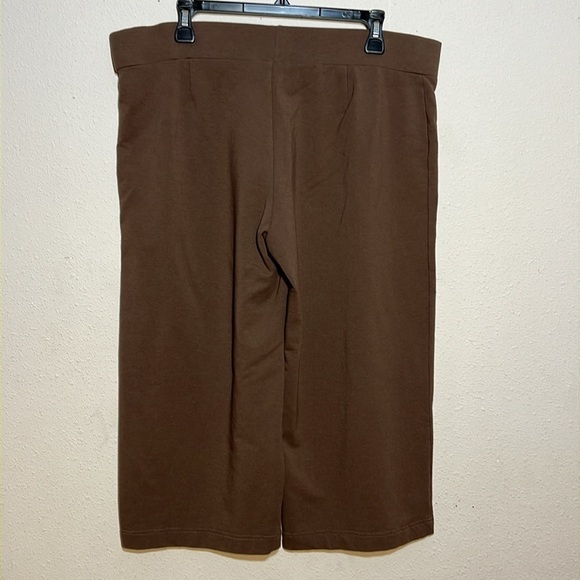 Purejill Womens Pima Cotten Blend Wide leg Capri Pants Size Large - Picture 3 of 12